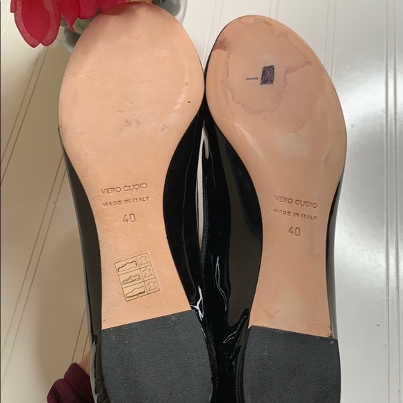 Modern Fiction Patent Leather Ballet Flats - Sz 40. BFL0558B - Picture 10 of 11